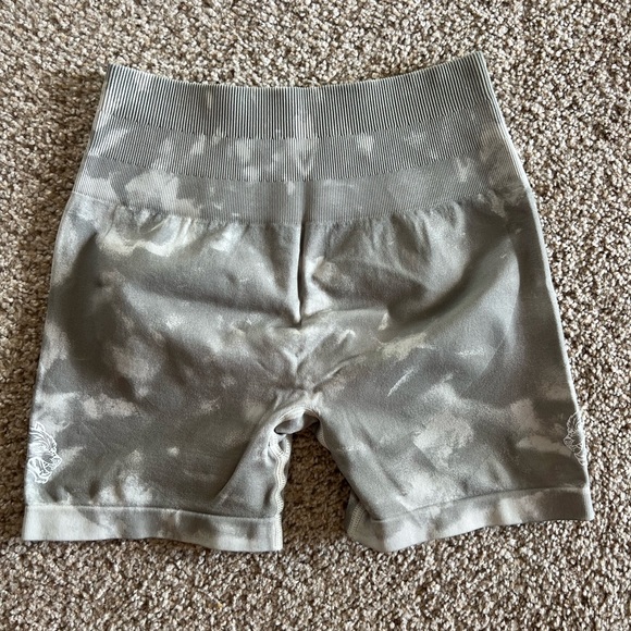 Darc Sport Pants - DarcSport Wolves Forever Seamless Everson Shorts in Cacti Cream Jumbo Marble